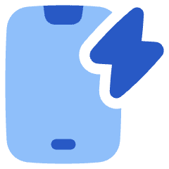 Phone Charging Icon from Plump Flat Set