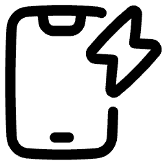 Phone Charging Icon from Plump Line Set