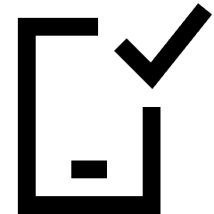 Phone Check Confirm Icon from Sharp Line Set