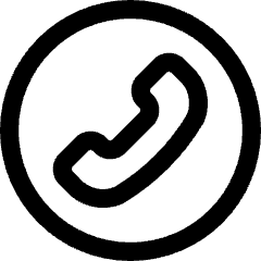 Phone Circle Icon from Core Line Set