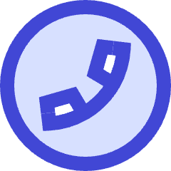 Phone Circle Icon from Sharp Duo Set