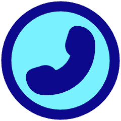 Phone Circle Icon from Plump Pop Set