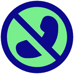 Phone Circle Off Icon from Plump Pop Set