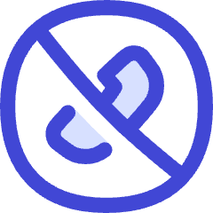 Phone Circle Off Icon from Flex Duo Set