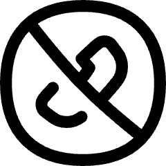 Phone Circle Off Icon from Flex Line Set