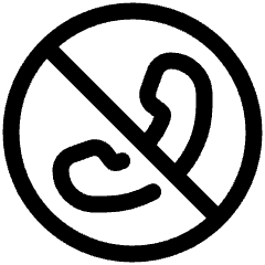 Phone Circle Off Icon from Plump Line Set