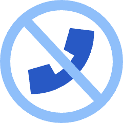 Phone Circle Off Icon from Sharp Flat Set