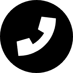 Phone Circle Icon from Sharp Solid Set