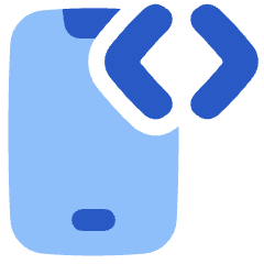 Phone Developer Mode Icon from Plump Flat Set