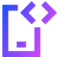 Phone Developer Mode Icon from Sharp Gradient Set