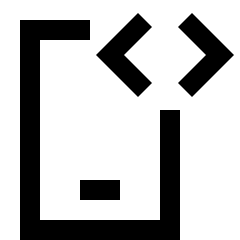 Phone Developer Mode Icon from Sharp Line Set