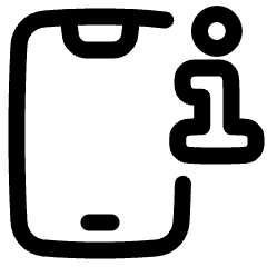 Phone Device Information Icon from Plump Line Set