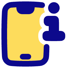 Phone Device Information Icon from Plump Pop Set