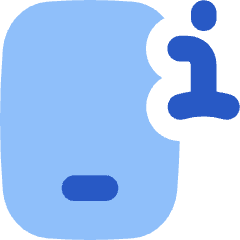 Phone Device Information Icon from Flex Flat Set