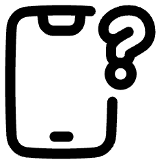 Phone Device Unknown Icon from Plump Line Set