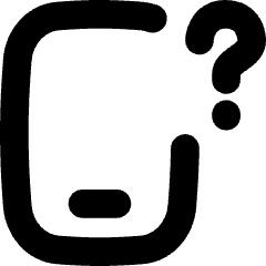 Phone Device Unknown Icon from Flex Solid Set