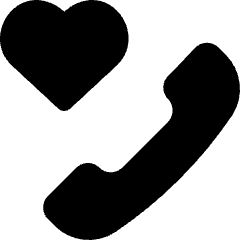 Phone Favorite Heart Icon from Core Solid Set