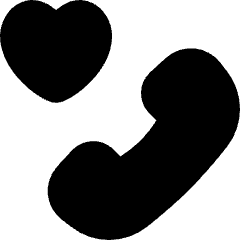 Phone Favorite Heart Icon from Flex Solid Set
