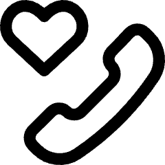 Phone Favorite Heart Icon from Core Line Set