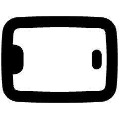 Phone Landscape Icon from Plump Solid Set