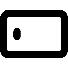 Phone Landscape Icon from Core Solid Set