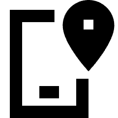 Phone Location Icon from Sharp Solid Set