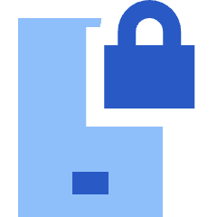 Phone Lock 1 Icon from Sharp Flat Set