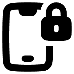 Phone Lock 1 Icon from Plump Solid Set