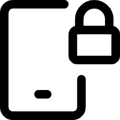 Phone Lock 1 Icon from Core Line Set