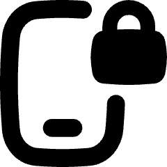 Phone Lock 1 Icon from Flex Solid Set