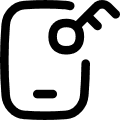 Phone Lock Icon from Flex Line Set