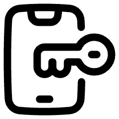 Phone Lock Icon from Plump Line Set