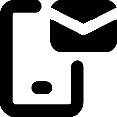 Phone Mail Icon from Core Solid Set