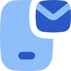 Phone Mail Icon from Flex Flat Set