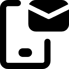 Phone Mail Icon from Core Remix Set
