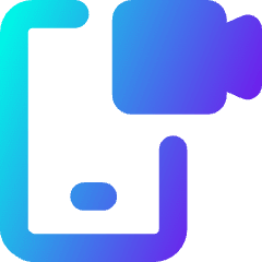 Phone Meeting Icon from Core Gradient Set
