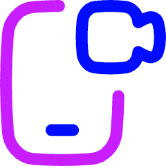 Phone Meeting Icon from Flex Neon Set