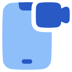 Phone Meeting Icon from Plump Flat Set