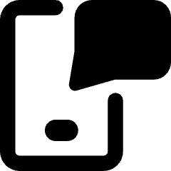 Phone Message Icon from Core Remix Set
