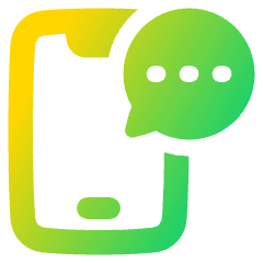 Phone Message Icon from Plump Gradient Set