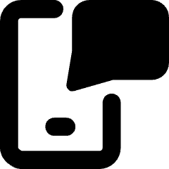 Phone Message Icon from Core Solid Set