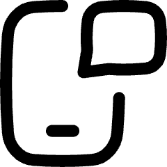 Phone Message Icon from Flex Line Set