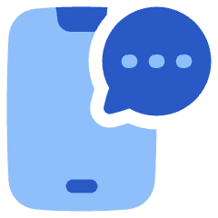 Phone Message Icon from Plump Flat Set