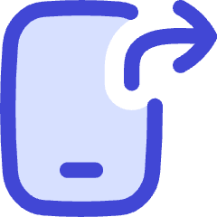 Phone Mobile Screen Share App Shortcut Icon from Flex Duo Set