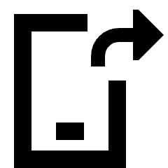 Phone Mobile Screen Share App Shortcut Icon from Sharp Solid Set
