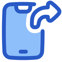 Phone Mobile Screen Share App Shortcut Icon from Plump Duo Set