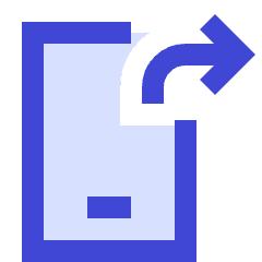 Phone Mobile Screen Share App Shortcut Icon from Sharp Duo Set