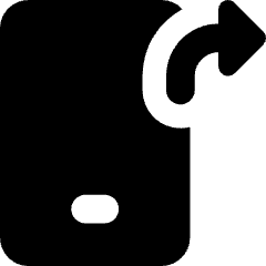 Phone Mobile Screen Share App Shortcut Icon from Core Solid Set