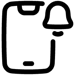 Phone Notification Icon from Plump Line Set