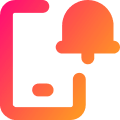 Phone Notification Icon from Core Gradient Set